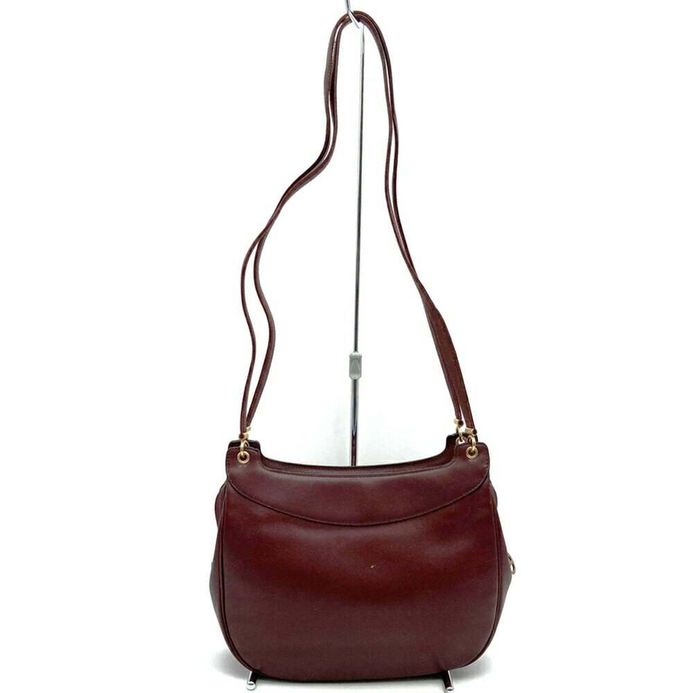 CHRISTIAN DIOR Vintage Red Leather Shoulder Bag - Picture 5 of 9